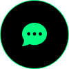 Green chat typing icon