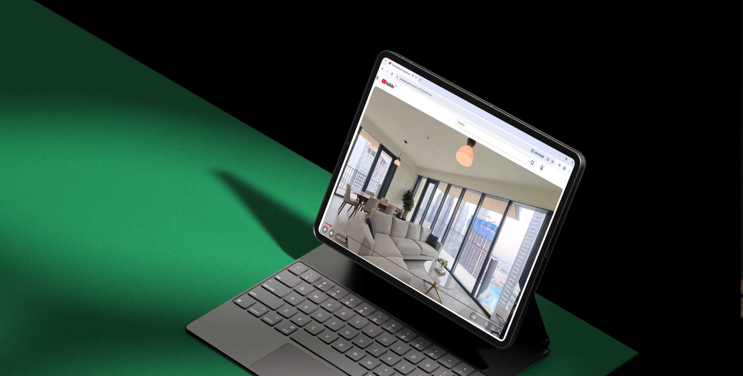 YouTube tour of a Dubai apartment, real estate video marketing