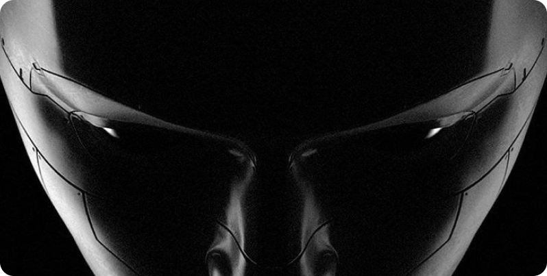 Abstract dark sculptural render, real estate marketing creative visual