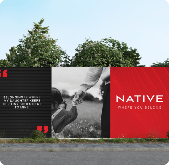 Outdoor billboard advertisement