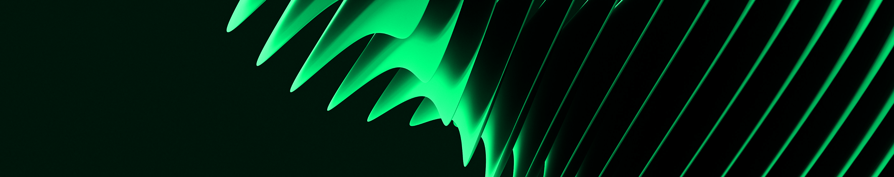 Green wave graphic, Mint & Co. real estate newsletter header