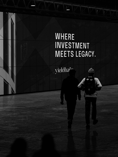 Two figures before investment tagline screen