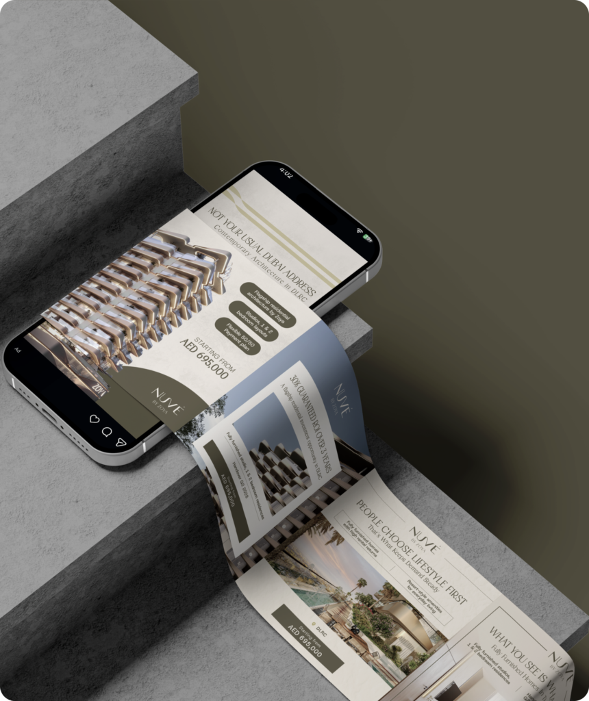 NJVE property listing ads, performance marketing for Dubai real estate