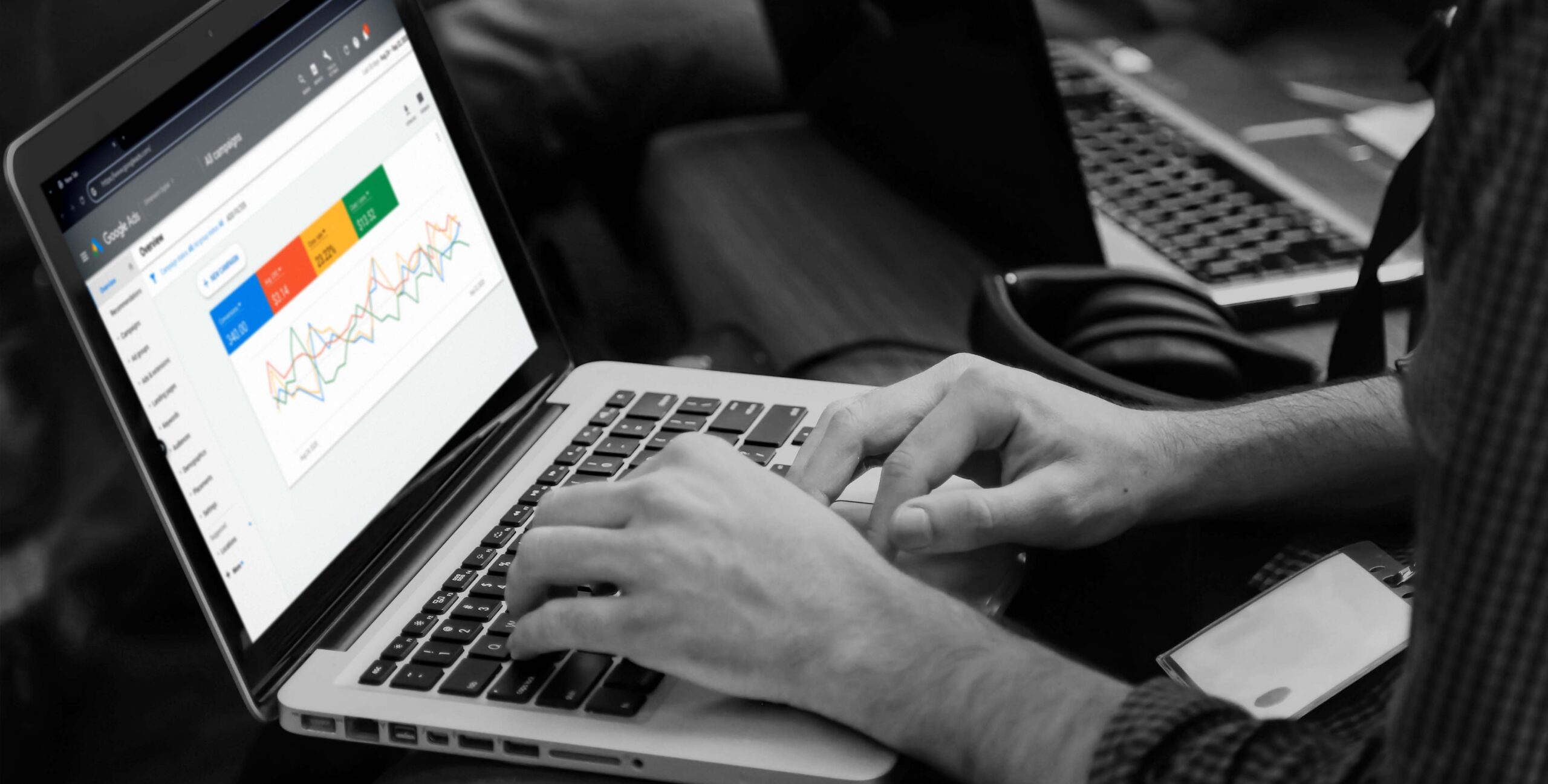 Google Ads campaign dashboard, Google Ads for real estate lead generation