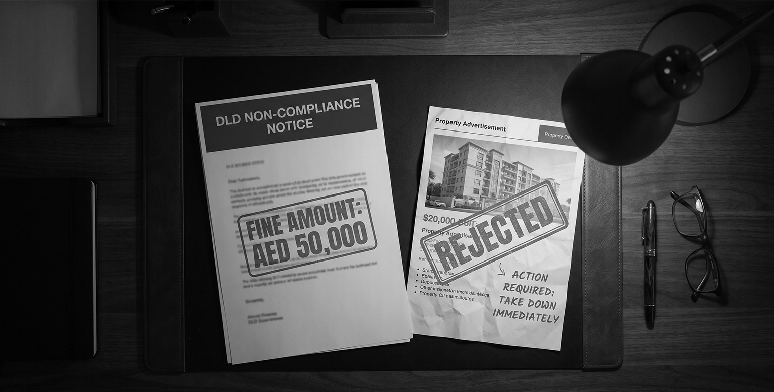 penalty for breaking RERA advertising rules on a Dubai property campaign