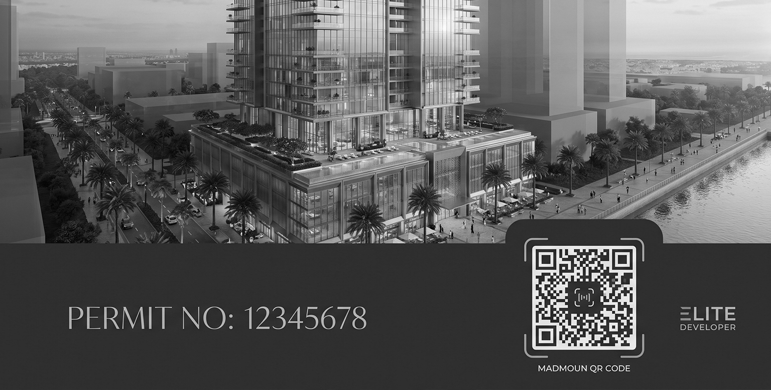 RERA advertising rules compliant Dubai developer campaign with permit number and QR